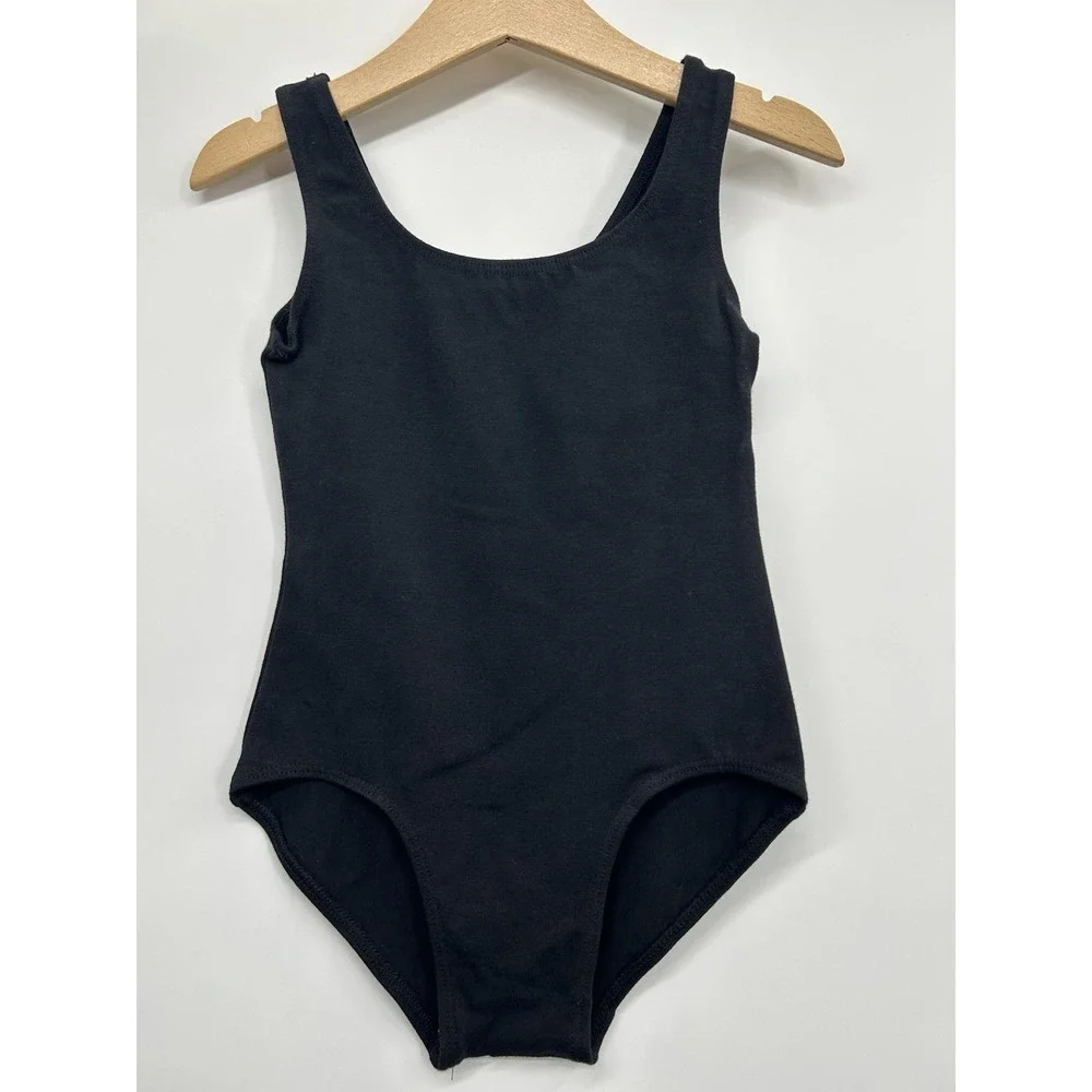 Bloch Dance Leotard For Girls Size 4-6 Black